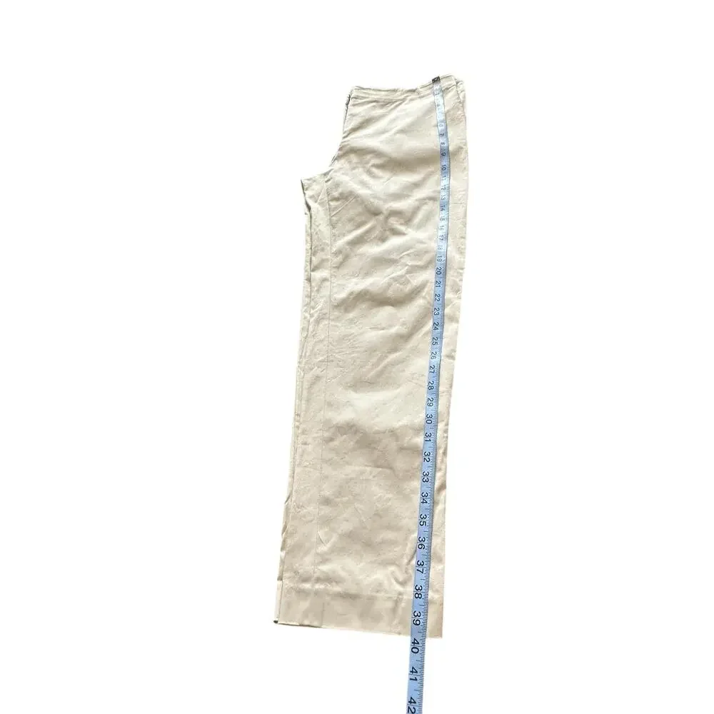 J.Jill Tan Khaki Careerwear Business Office Trouser Dress Pant Size‎ 14 Tall